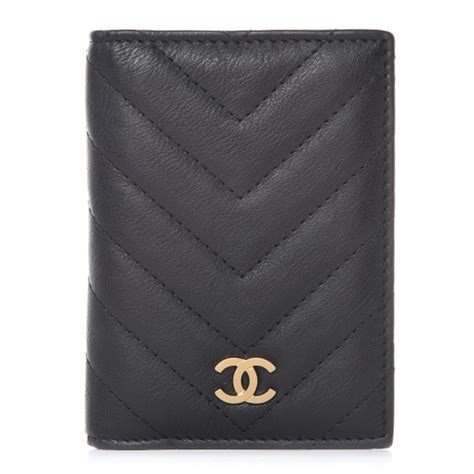 chanel chevron card case|Chanel Chevron Wallet .